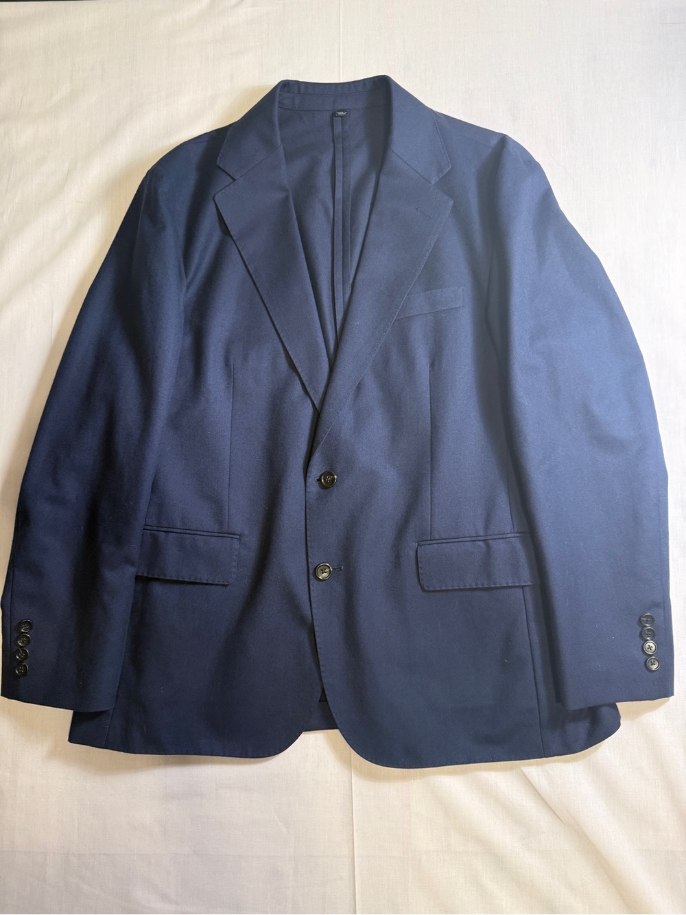JCrew Ludlow Blazer 42S Moon British Wool Navy Classic Unconstructed Sport Coat